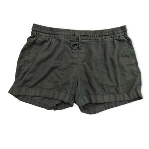 EUC Old Navy Black Linen Blend Shorts Women’s Size Large